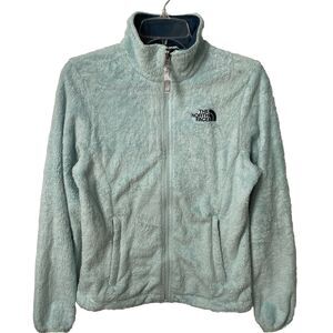The North Face Women's Fleece Small Jacket Full Zip Osito Powder Blue Teal